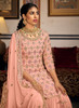 Beautiful Peach Sequence Embroidery Traditional Gharara Suit1408