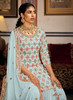 Beautiful Blue Sequence Embroidery Traditional Gharara Suit1409