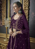 Beautiful Purple Embroidery Lehenga Choli With Jacket1429