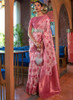 Beautiful Pink Two Tone Zari Weaved Jacquard Silk Saree1449