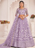 Beautiful Lavender Traditional Embroidered Wedding Lehenga Choli1466