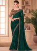 Beautiful Green Sequence Embroidery Traditional Wedding Saree1504