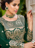 Beautiful Green Sequence Embroidery Festive Palazzo Suit1558