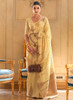 Beautiful Yellow Khicha Zari Handloom Weaved Silk Saree1560