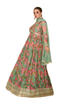 Beautiful Mint Green Digital Printed Embroidered Anarkali Gown Dress2387