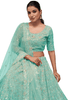 Beautiful Sea Green Sequence Embroidery Wedding Lehenga Choli2529