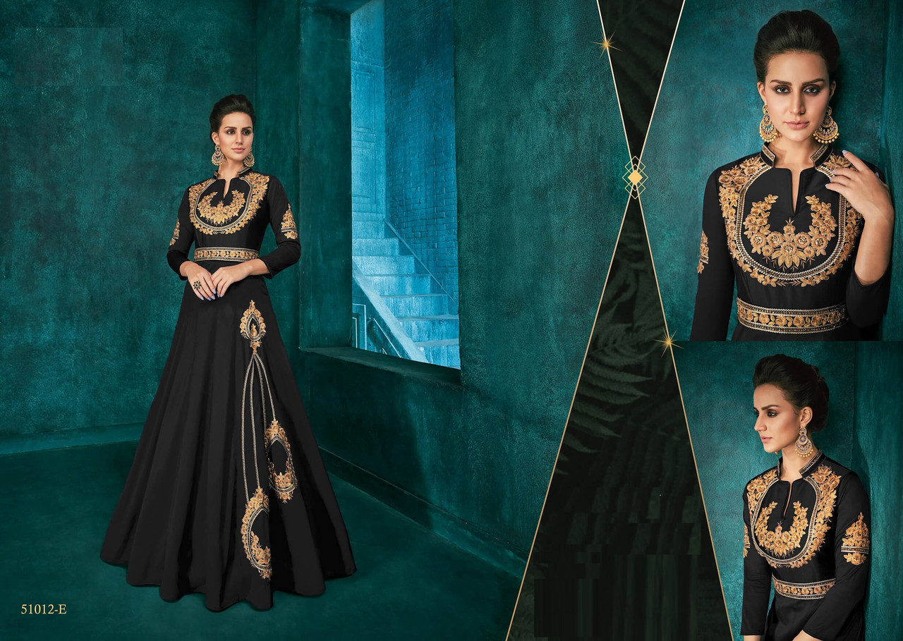 Beautiful Silk Gown with mix if traditional and western silhouettes. | Gown  party wear, Party wear western gowns, Wedding lehenga designs