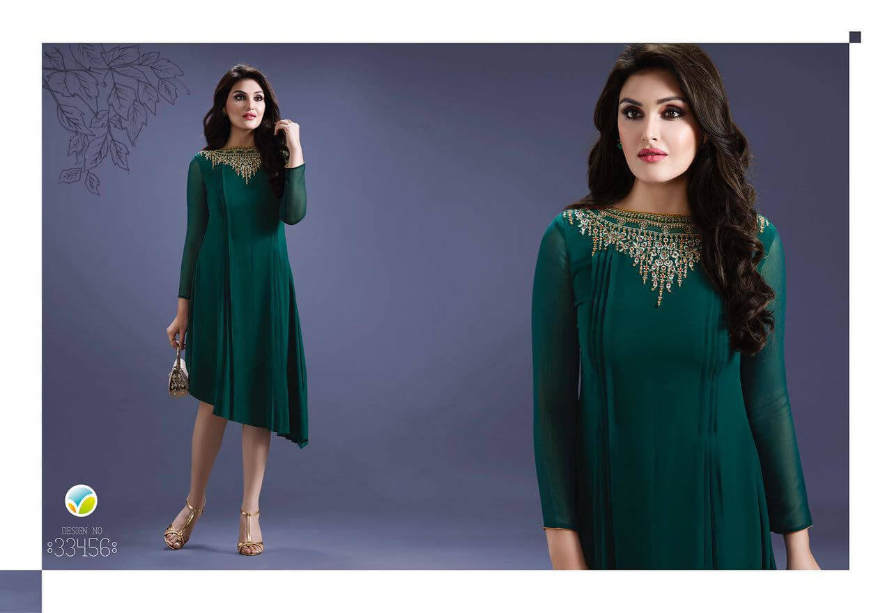 Cotton Ankle Length Dark Green Solid Kurta Set With Dupatta at Rs  1399/piece in Surat