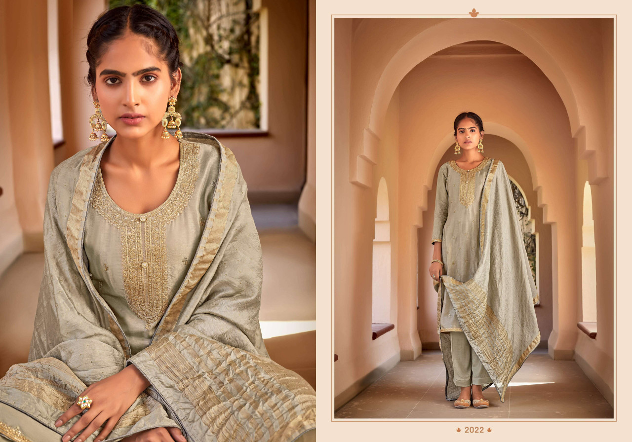 GANGA MANYA SILK SALWAR SUIT 1577 Stunning catalog Rehmat Boutique