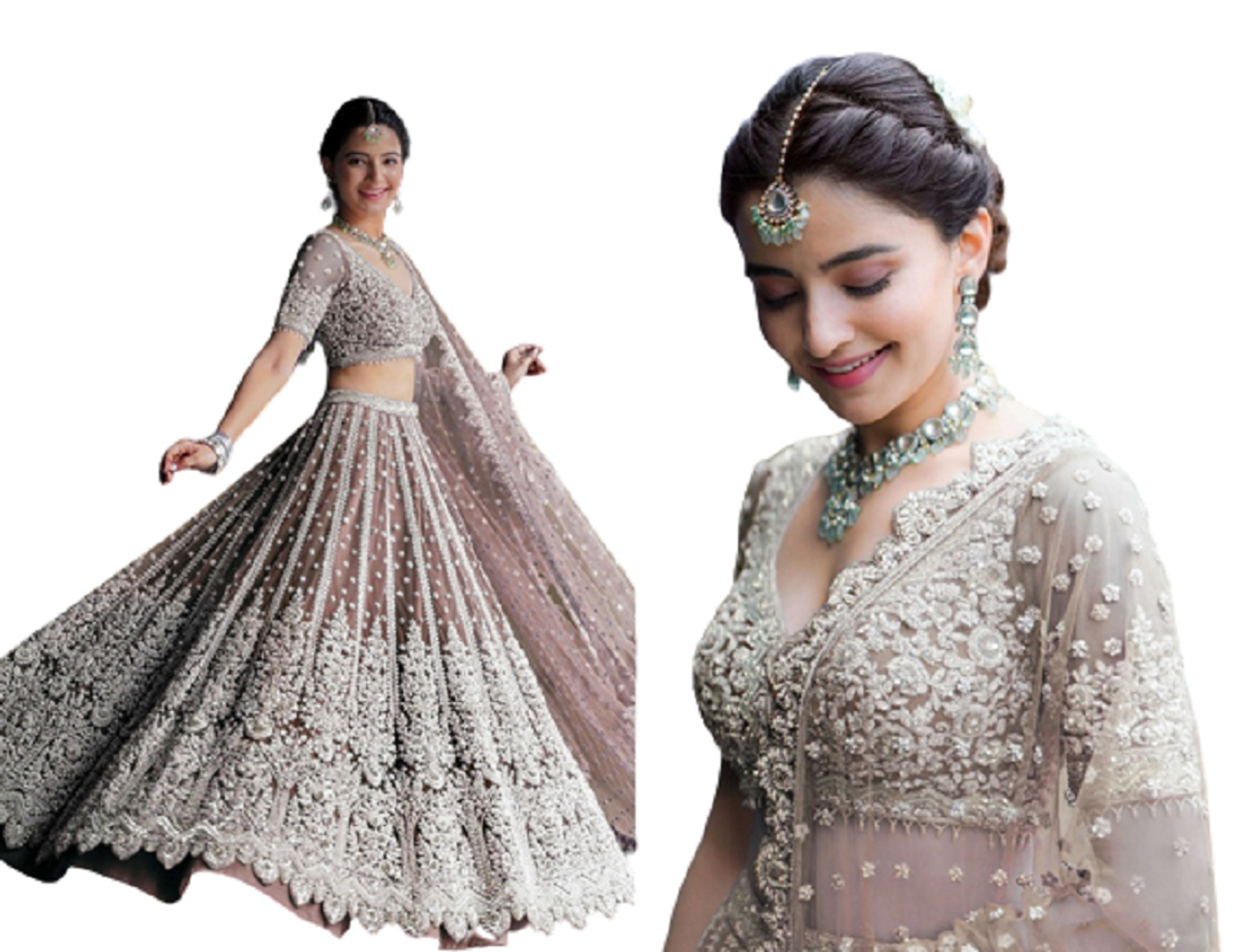 Buy Gray Sabyasachi Lehenga Choli Bridal Lehenga for Women Designer Lehenga  Skirt Partywear Lehenga Blouse Indian Dress Wedding Lehenga Gift Online in  India - Etsy