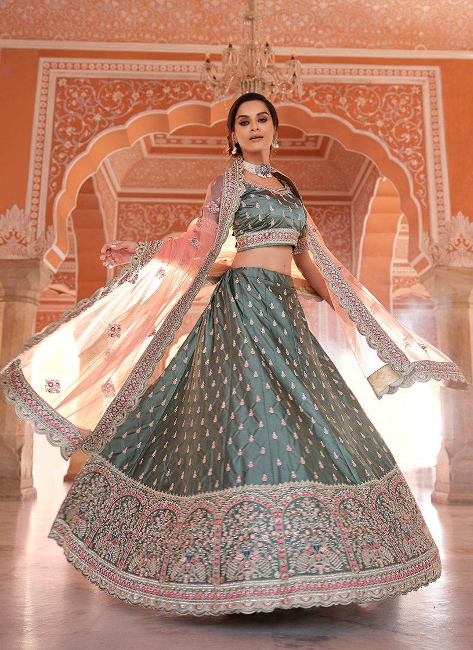Buy Multi Color Party Wear Lehenga Choli Heavy Georgette Fabric Online in  India - Etsy | Party wear lehenga, Lehenga choli, Lehenga choli wedding
