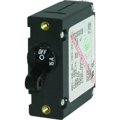 Blue Sea 7208 AC \/ DC Single Pole Magnetic World Circuit Breaker  -  15 Amp [7208]