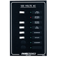 Paneltronics Standard AC 6 Position Breaker Panel & Main w\/LEDs [9972305B]