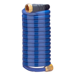 HoseCoil 15' Blue Self Coiling Hose w\/Flex Relief [HS1500HP]