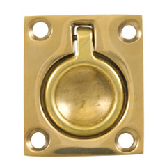 Whitecap Flush Pull Ring - Polished Brass - 1-1\/2" x 1-3\/4" [S-3360BC]