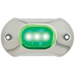 Attwood Light Armor Underwater LED Light - 3 LEDs  - Green [65UW03G-7]