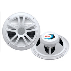 Boss Audio MR6W 6.5" Dual Cone Marine Coaxial Speaker (Pair) - 180W - White [MR6W]
