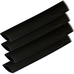 Ancor Adhesive Lined Heat Shrink Tubing (ALT) - 3\/4" x 12" - 4-Pack - Black [306124]