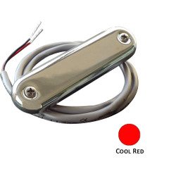 Shadow-Caster Courtesy Light w\/2' Lead Wire - 316 SS Cover - Cool Red - 4-Pack [SCM-CL-CR-SS-4PACK]