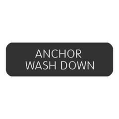 Blue SeaLarge Format Label - "Anchor Wash Down" [8063-0038]