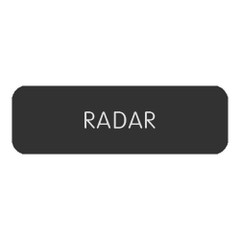 Blue SeaLarge Format Label - "Radar" [8063-0349]