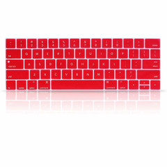 Keyboard Protector Cover Skin for Apple MacBook Pro with Touch Bar Retina 13" and 15" (Model A1706, A1707, 2016 2017 2018 Released) - Red [Free Shipping]**Free Shipping**