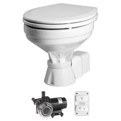 Johnson Pump Aqua T Toilet - Electric - Comfort - 12V w\/Solenoid [80-47232-03]