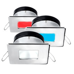 i2Systems Apeiron A1120 Spring Mount Light - Square\/Square - Red, Cool White  Blue - Polished Chrome [A1120Z-14HAE]