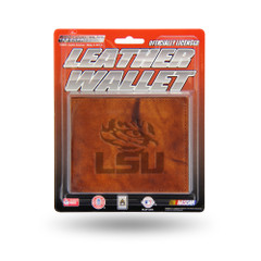 LSU Tigers Wallet Billfold Leather Embossed Special Order