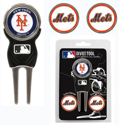 New York Mets Golf Divot Tool with 3 Markers Special Order