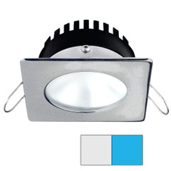 i2Systems Apeiron PRO A506 - 6W Spring Mount Light - Square\/Round - Cool White  Blue - Brushed Nickel Finish [A506-42AAG-E]