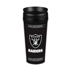 Oakland Raiders 14oz. Full Wrap Travel Mug