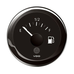 VDO Marine 2-1\/16" (52mm) ViewLine Tank Level Gauge E\/F - 3-1800 Ohm - 8-32V - Black Dial  Bezel [A2C59514091]