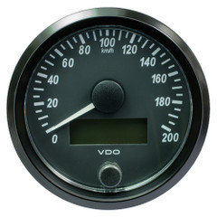 VDO SingleViu 80mm (3-1\/8") Speedometer - 200 KM\/H [A2C3832940030]