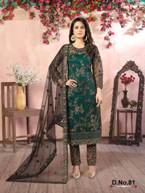 Green color Silk Fabric Saree