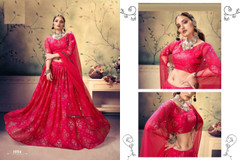 Red color Georgette Fabric Lehenga Choli