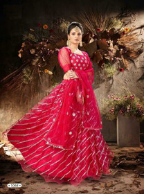 Red color Soft Net Fabric Lehenga Choli