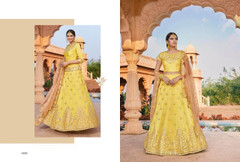 Yellow color Net Fabric Lehenga Choli