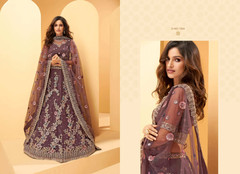 Purple color Net Fabric Lehenga Choli