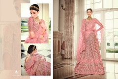 Pink color Net Fabric Lehenga Choli