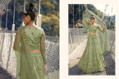 Light Green color Net Fabric Lehenga Choli