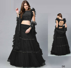 Black color Soft Net Fabric Lehenga Choli