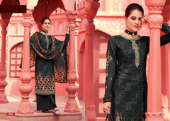 Black color Crepe Fabric Suit