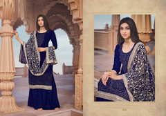 Blue color Georgette Fabric Suit