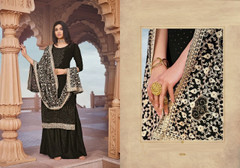 Black color Georgette Fabric Suit