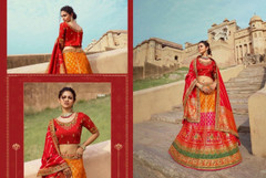 Multicolor Banarasi Silk Jacquard Fabric Lehenga Choli