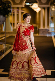 Red color Silk Fabric Lehenga Choli