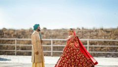 Red color Silk Fabric Lehenga Choli