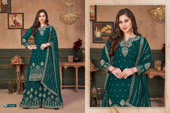 Blue color Georgette Fabric Suit