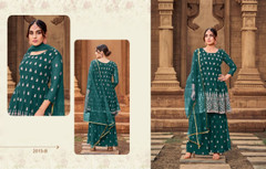 Green color Georgette Fabric Suit